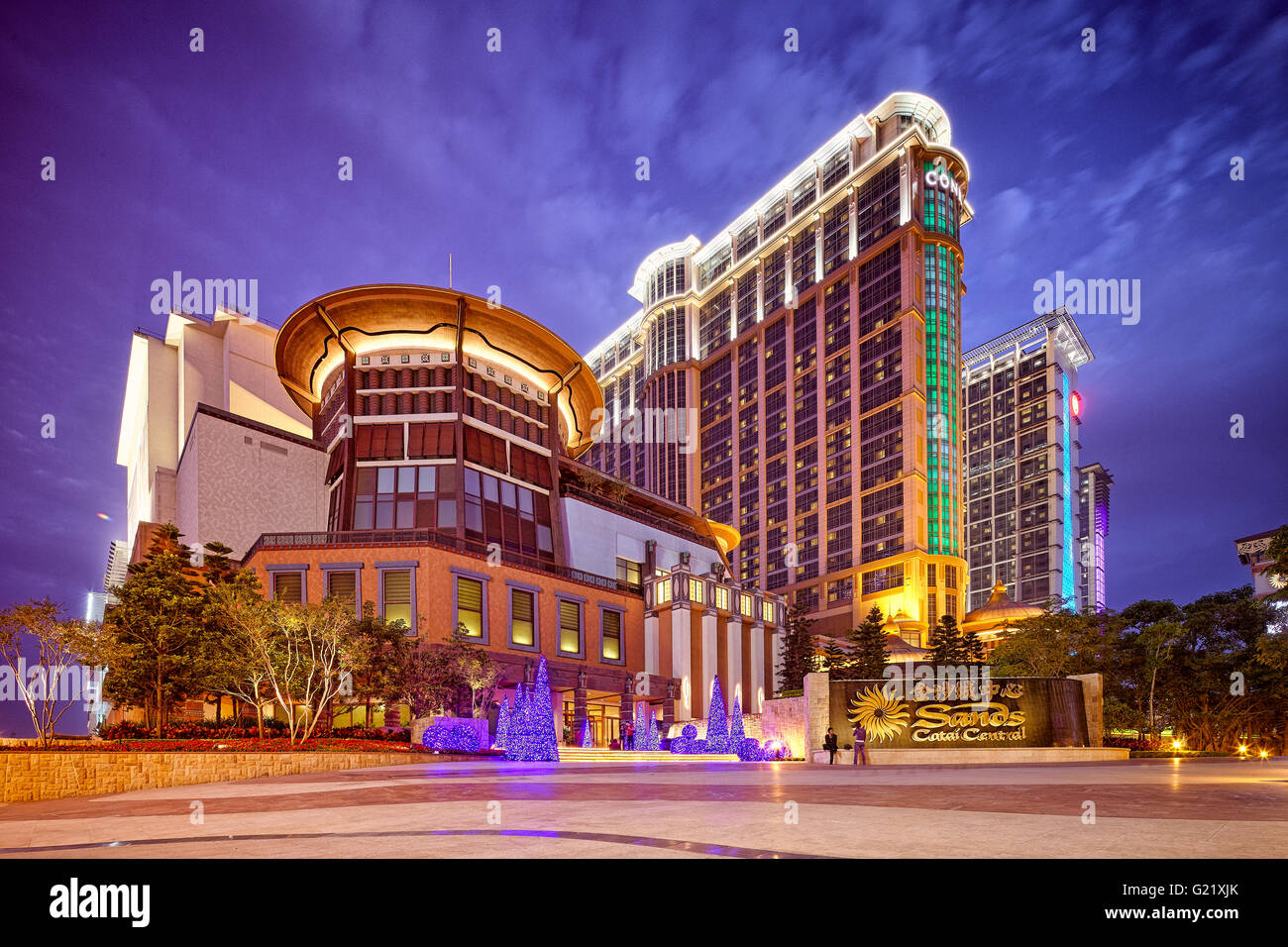 Der Haupteingang des Sands Cotai Central in Macau am 23. November 2013. Stockfoto