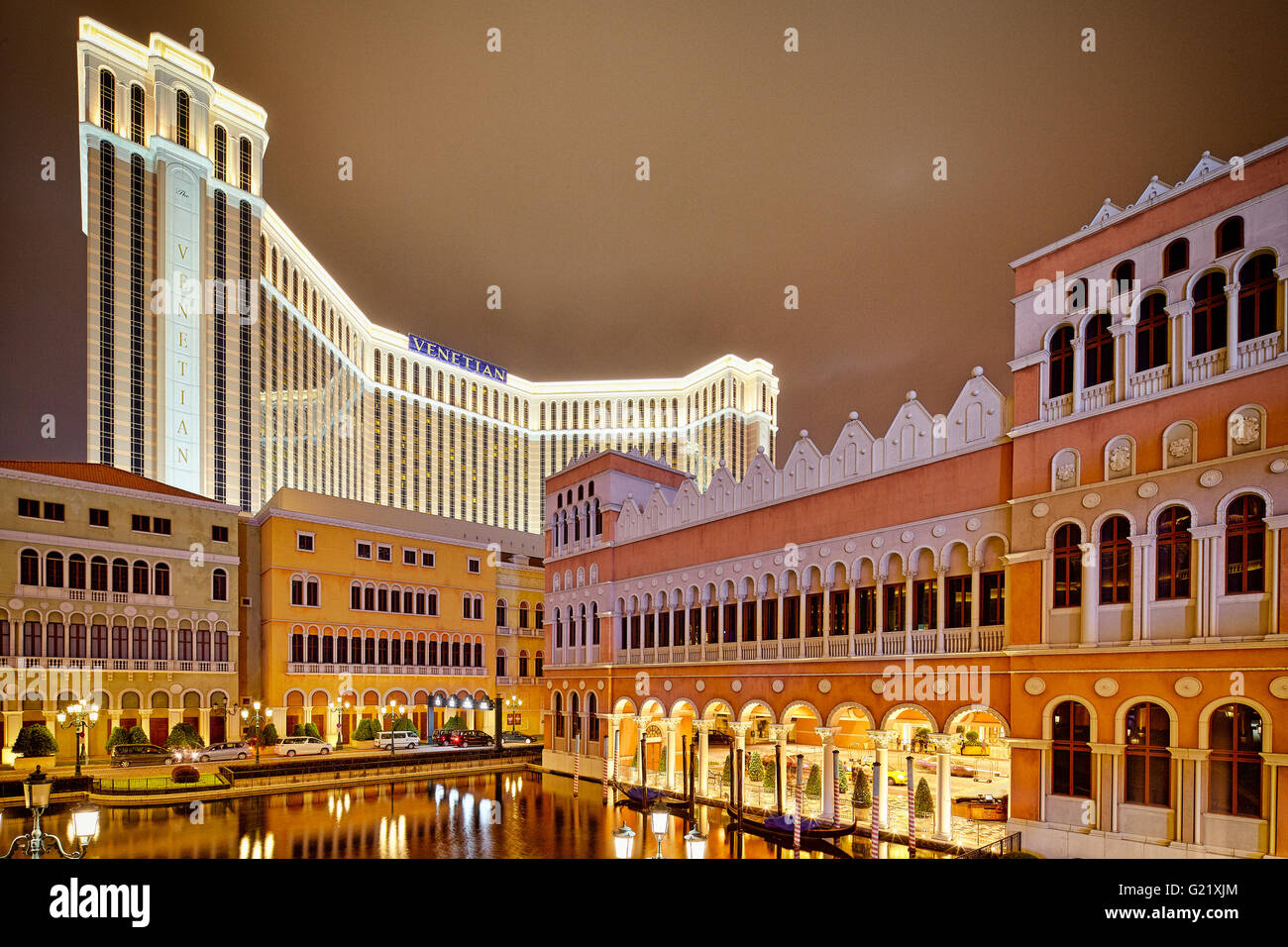 Ein Detail des Venetian Macao in Macau am 23. November 2013. Stockfoto