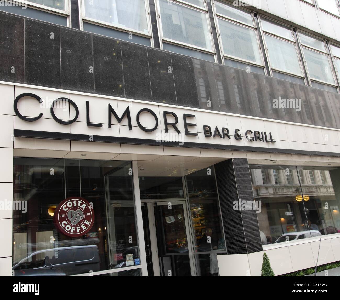 Colmore Bar &amp; Grill auf Waterloo Street, Birmingham Stockfoto