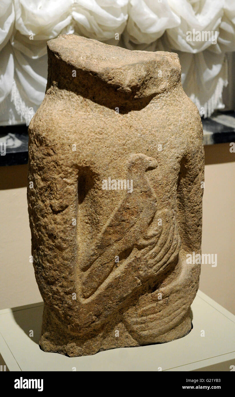 Asien. Alttürkische anthropomorphe Stele. Stein. 9.-10. c. Chu Vallery, Kirgisistan. Die Eremitage. Sankt Petersburg. Russland. Stockfoto