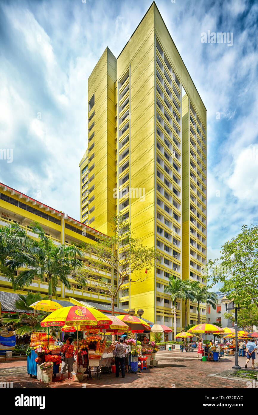 Sozialwohnungen aus Bencoolen Link in Singapur am 11. Juli 2012. Stockfoto