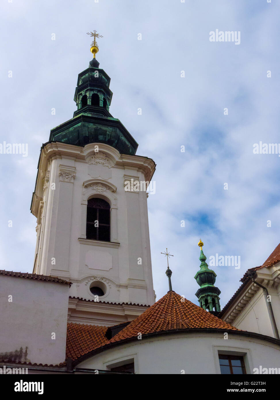 Kloster Strahov, Strahovský Klášter, Prag, Tschechische Republik, auch bekannt als die königliche Domherren der Prämonstratenser am Strahov, Stockfoto