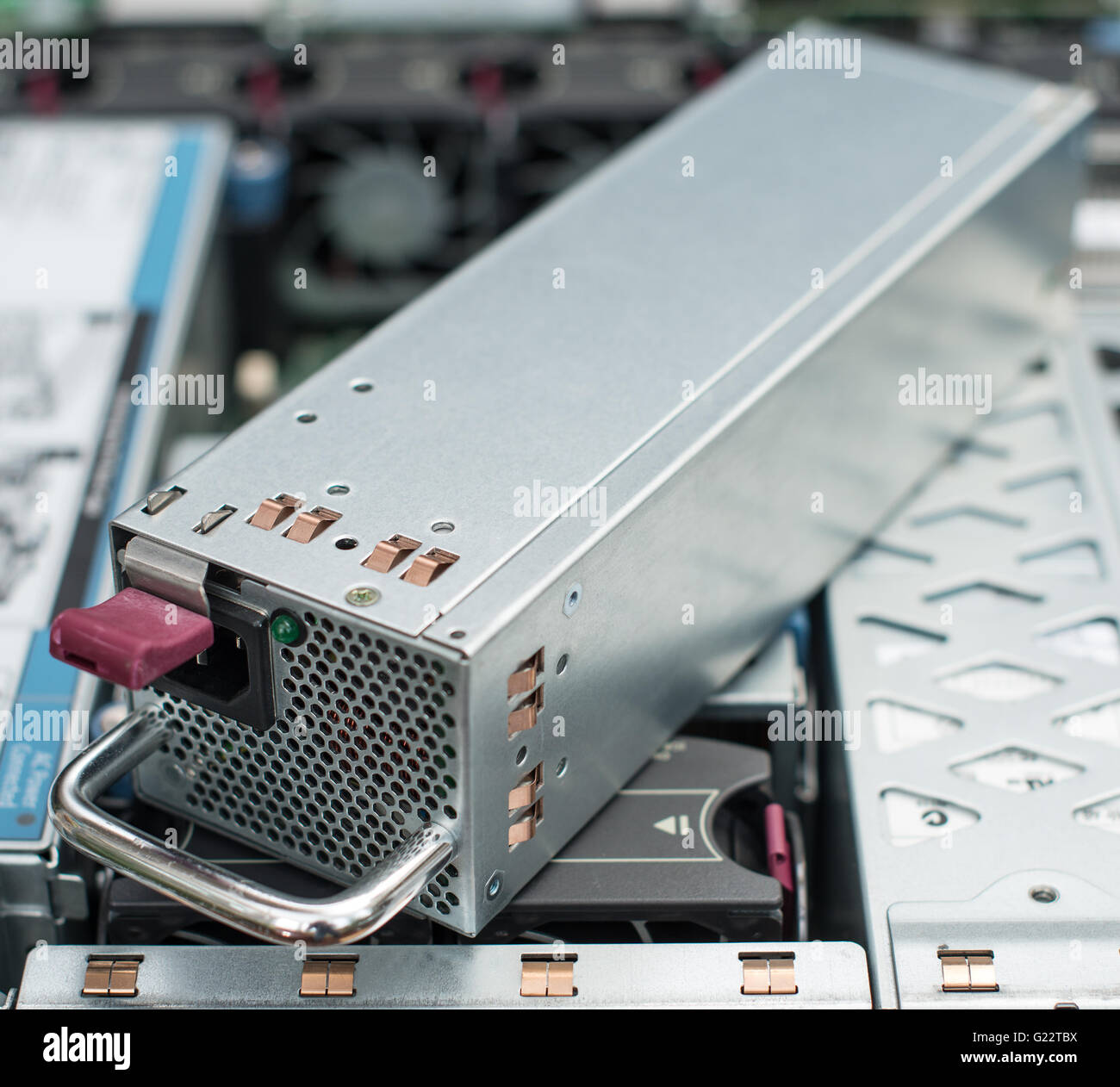 Netzteil für Server-pc. Stockfoto