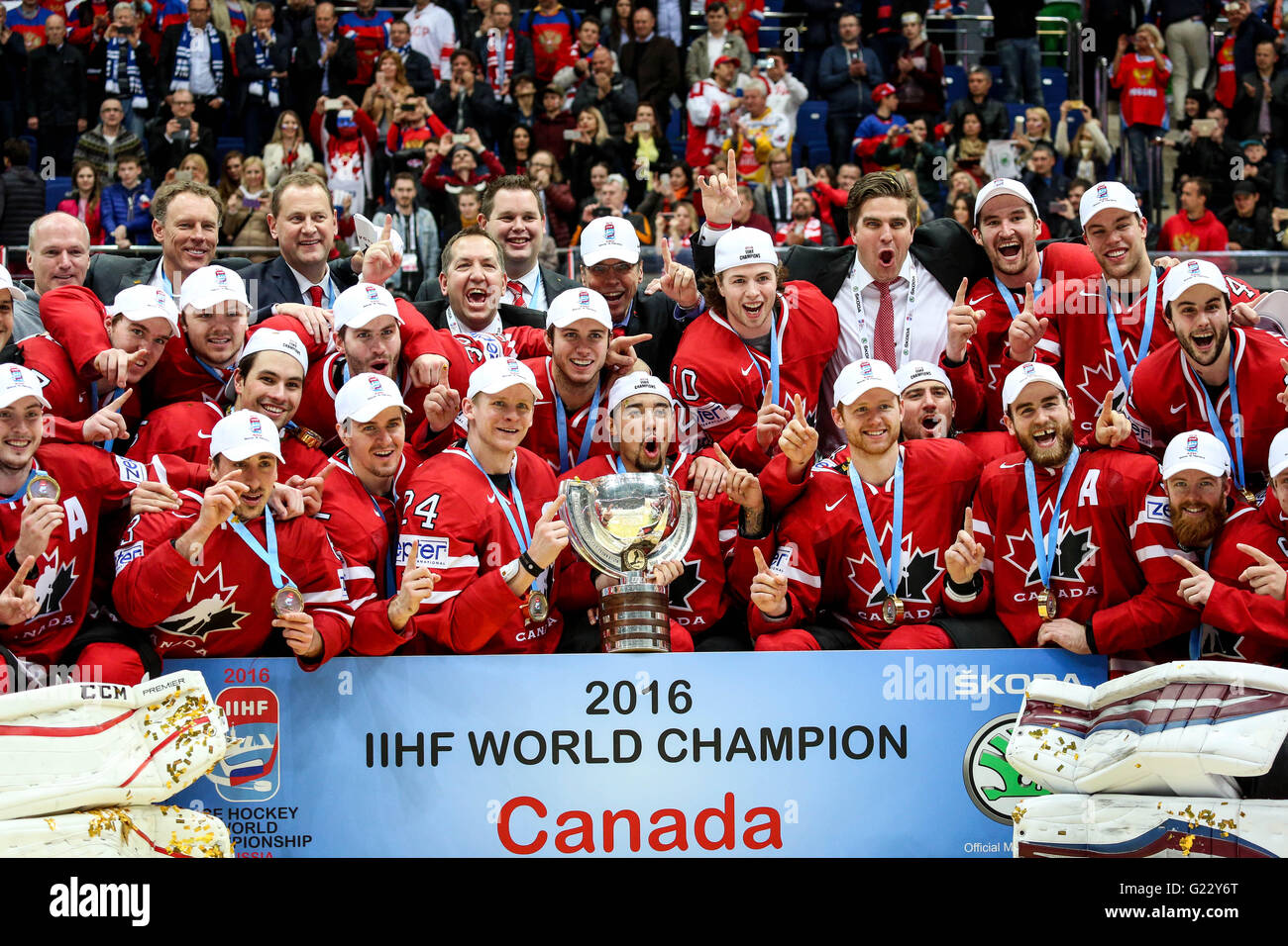 Moskau, Russland. 22. Mai 2016. Kanadische Hockey ...