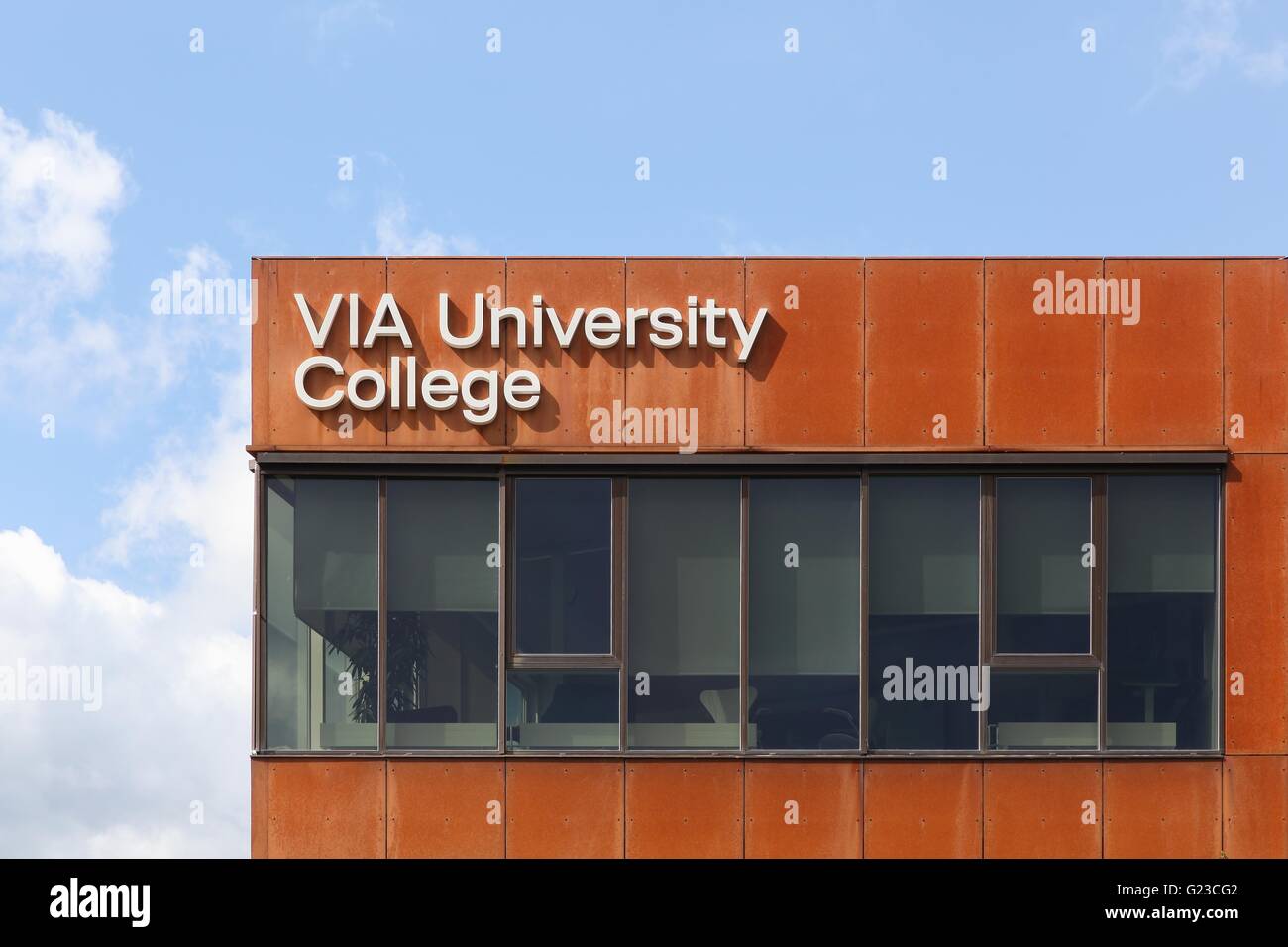 VIA University College Gebäude in Skejby, Dänemark Stockfoto