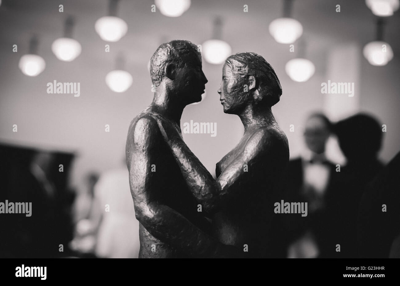 Skulptur von ein paar in der Liebe Stockfoto