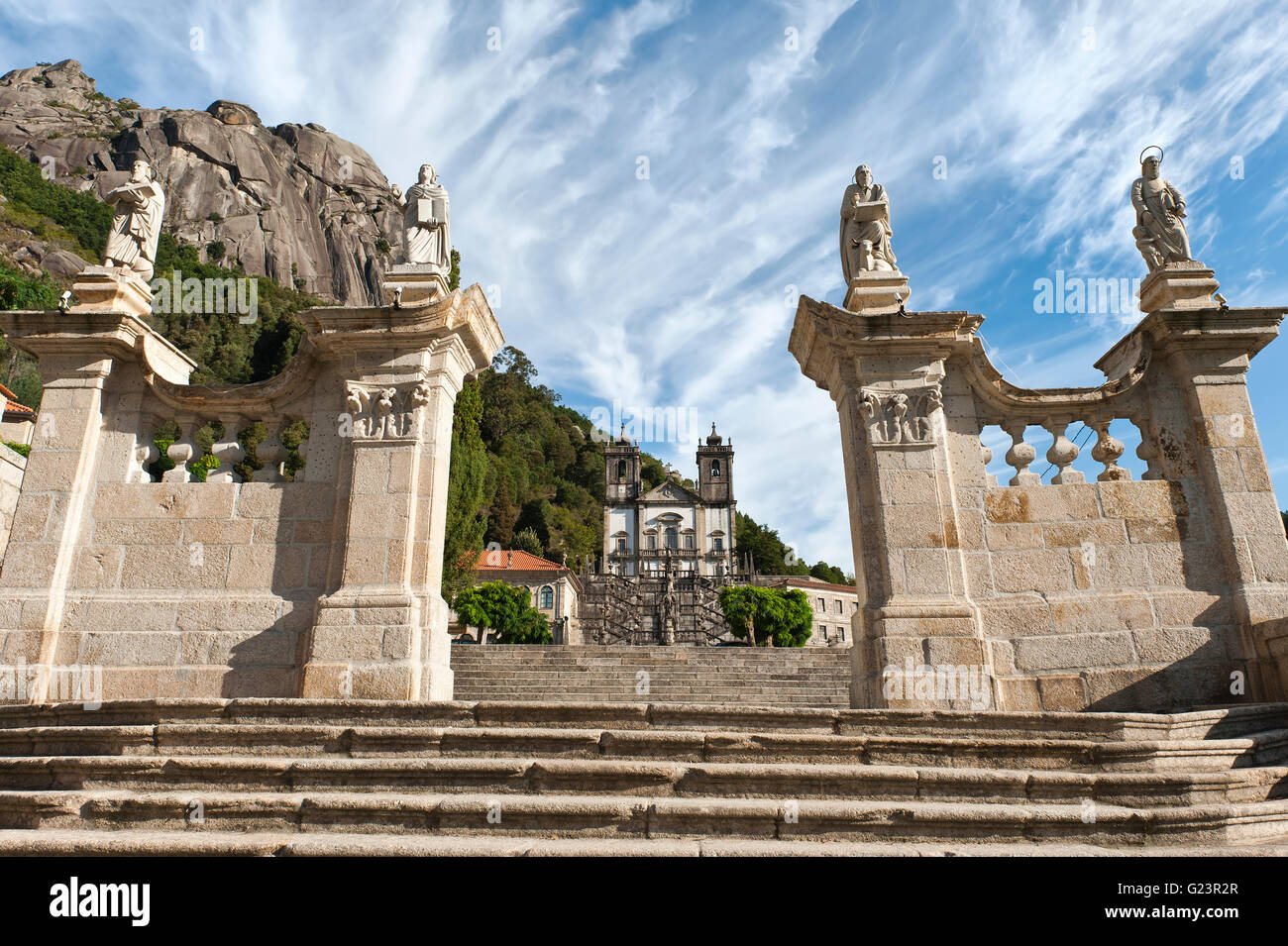 Nossa Senhora da Peneda Heiligtum, Peneda Geres Nationalpark, Provinz Minho, Portugal Stockfoto