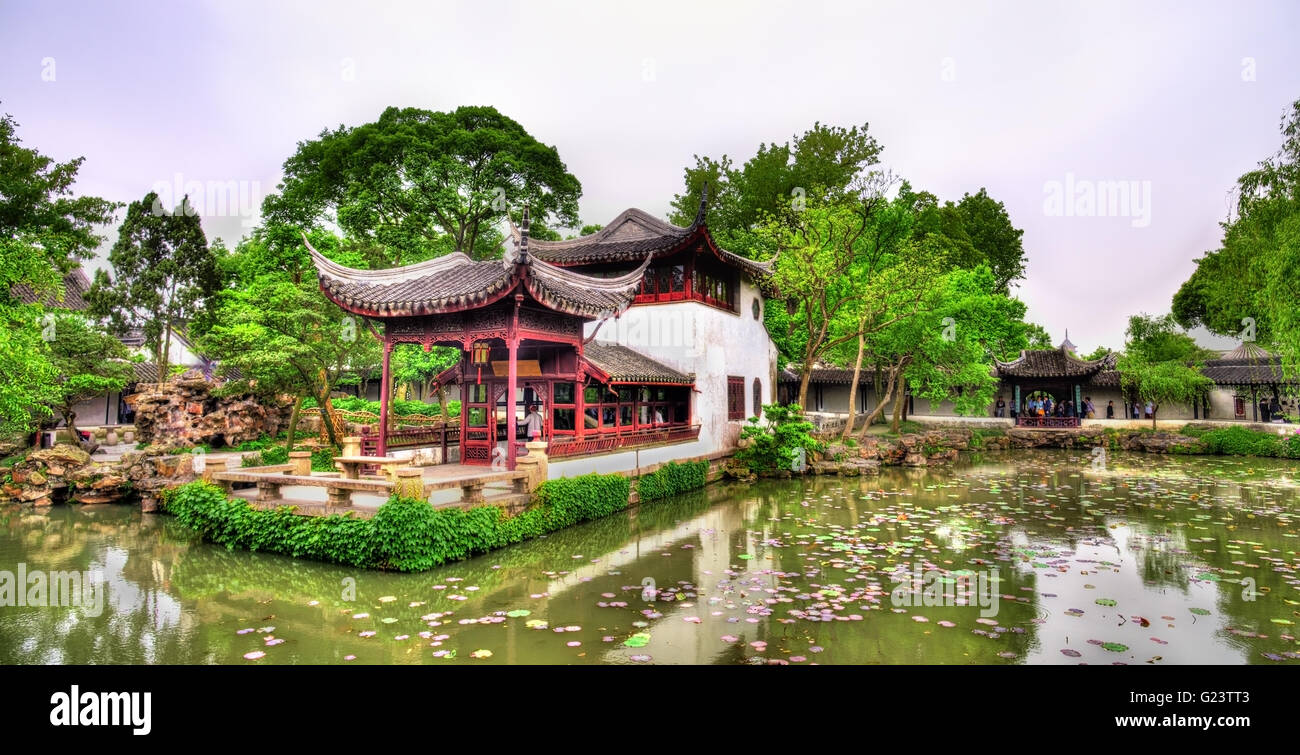 Humble Administrators Garden, der größte Garten in Suzhou Stockfoto
