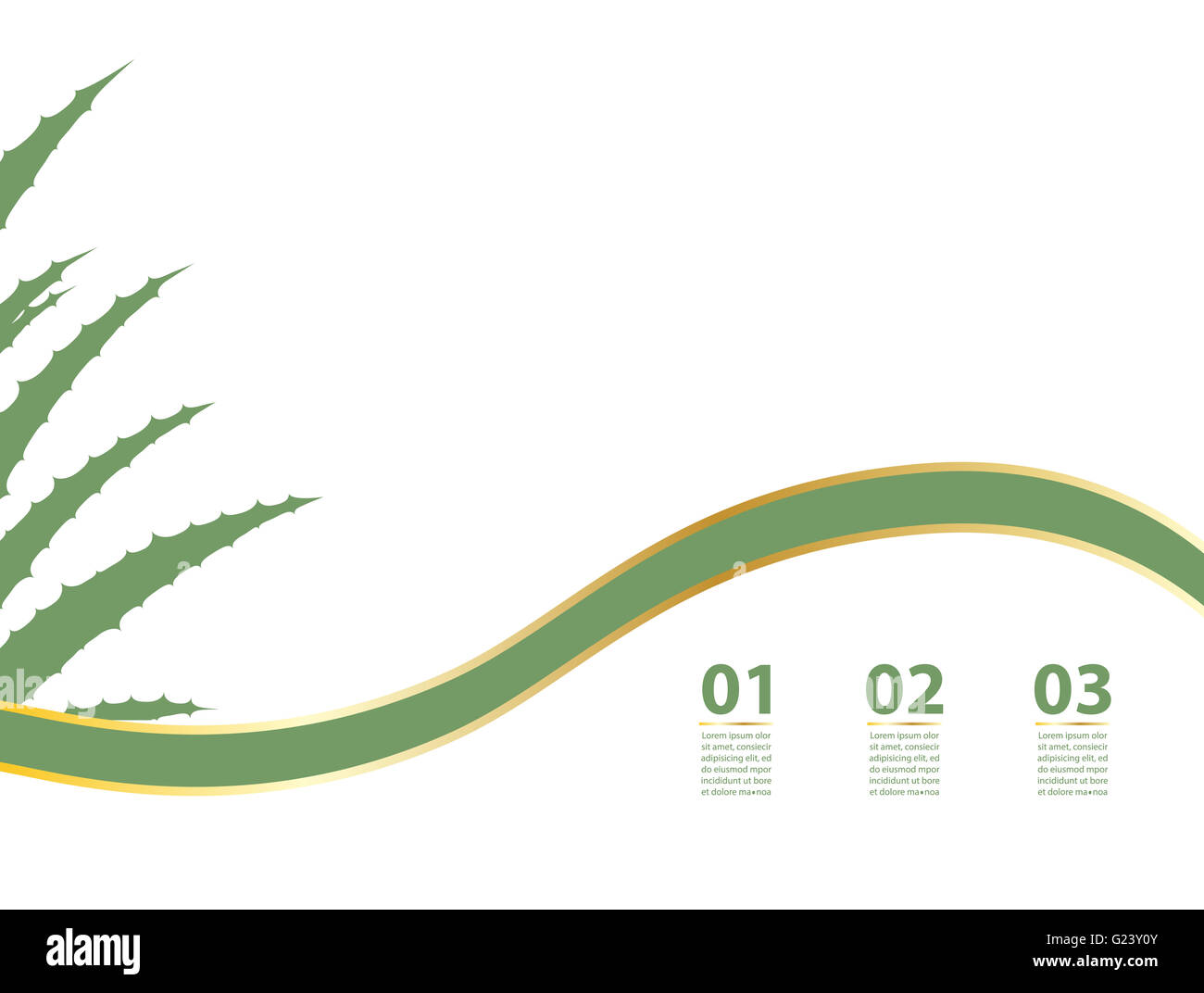 Aloe Vera-flyer Stockfoto