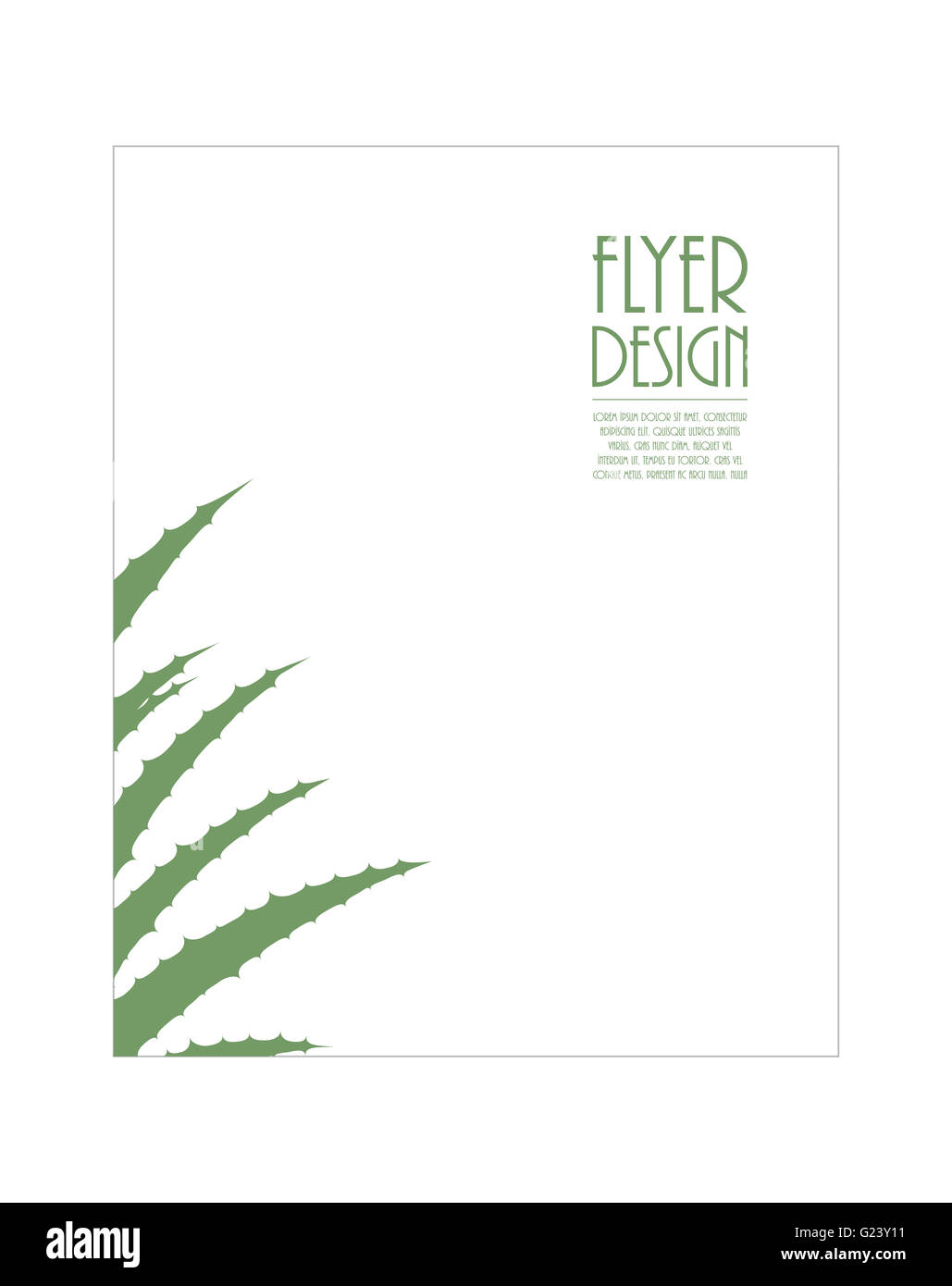 Aloe Vera-flyer Stockfoto