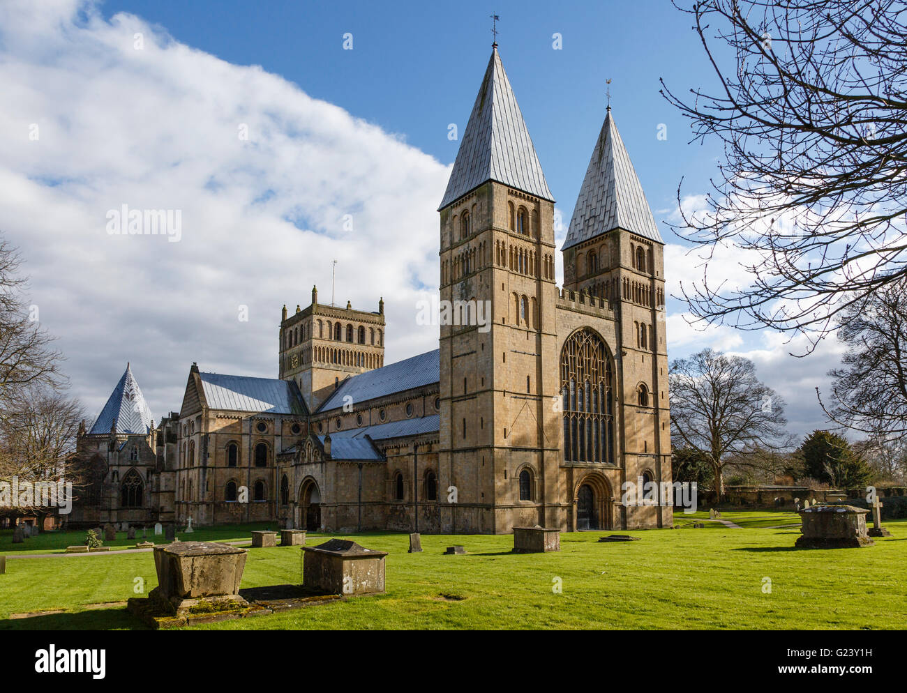 Southwell Minster, Nottinghamshire Stockfoto