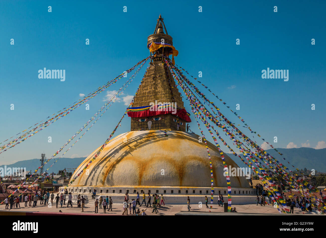 boudhanath stupa in kathmandu nepal g23y9w