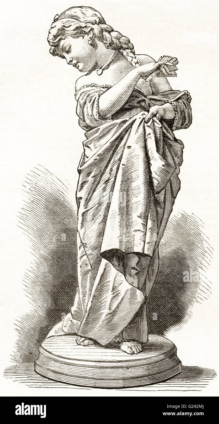 VANARELLA durch die Aritst F. Baraghi. Viktorianische Holzschnitt Gravur datiert 1875 Stockfoto
