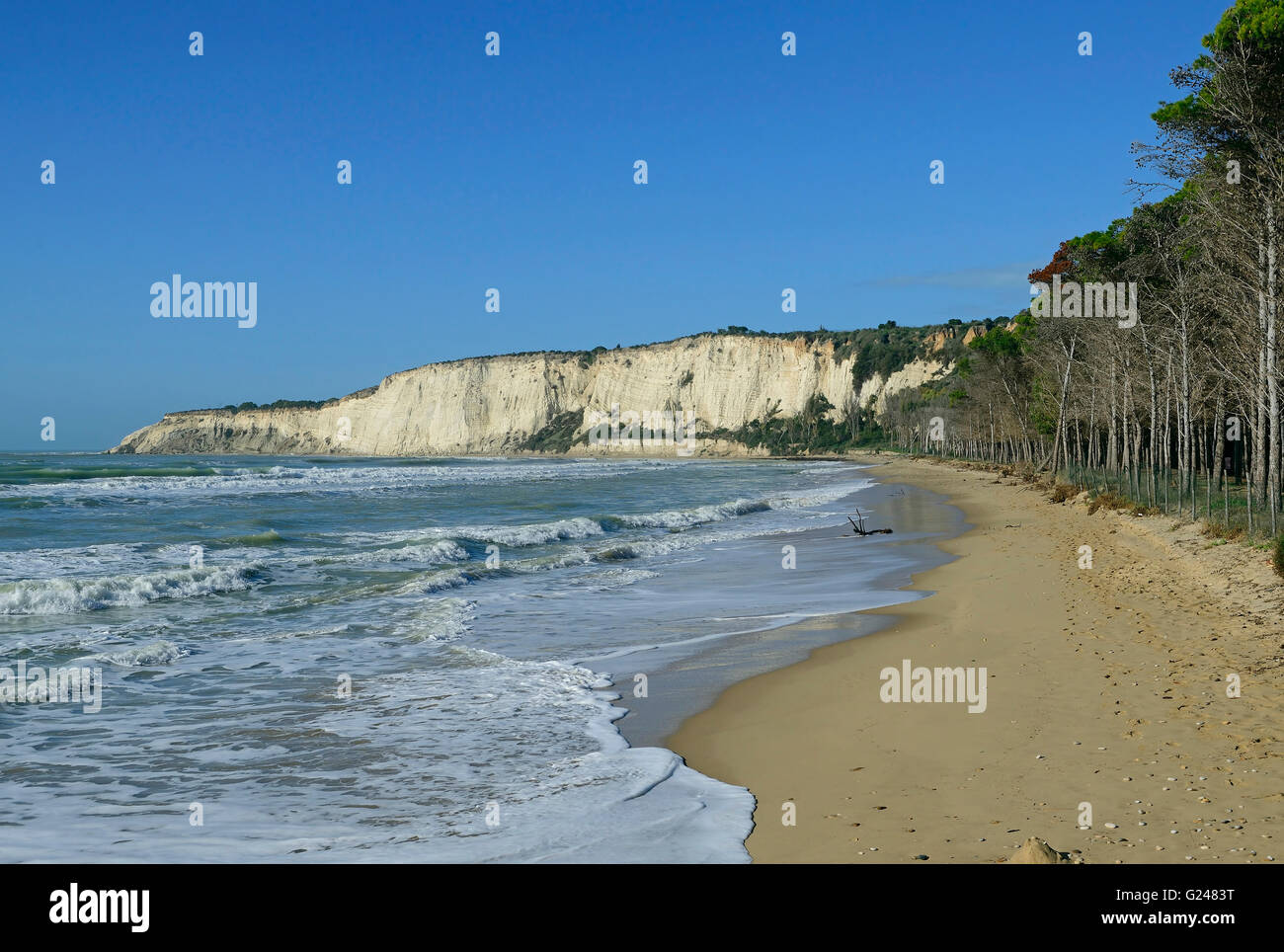 Strand, Eraclea Minoa, Südküste, Insel der Sicilia, Sizilien, Italien, Mittelmeer, Europa Stockfoto