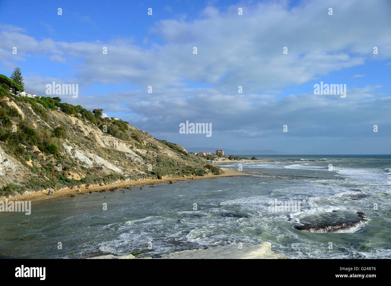 Scala dei Turchi (Türkische Treppe), das weiße Riff in Realmonte, Sizilien, Italien Stockfoto