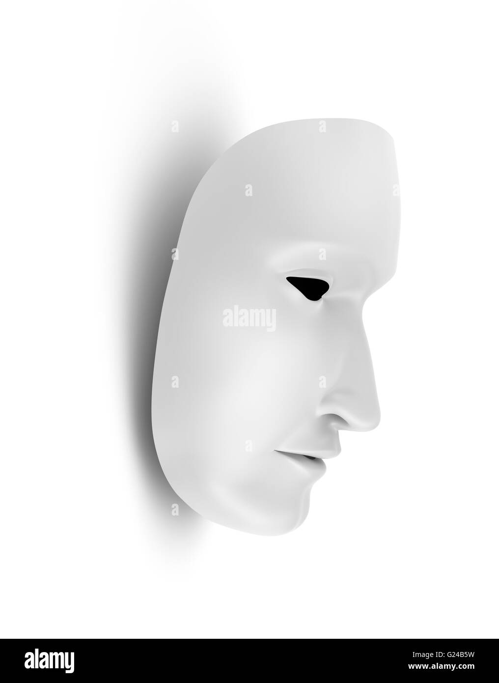Weiße Maske, Theater-Konzept Stockfoto
