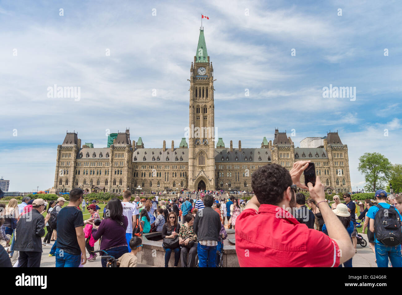 Parlament von Kanada in Ottawa Stockfoto