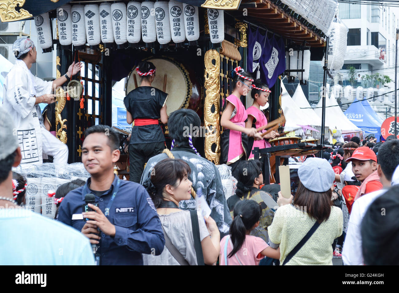Little Tokyo Ennichisai Japan Festival. Blok M, Jakarta, Indonesien Stockfoto