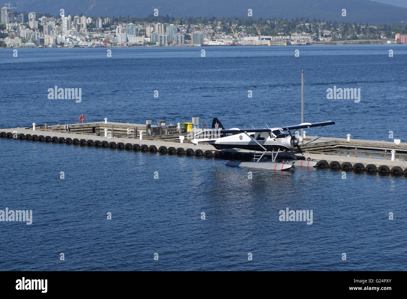 Wasserflugzeug Vancouver Hafen Stockfoto