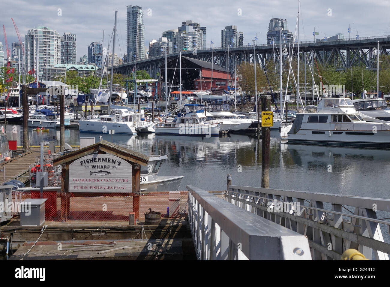 Vancouver Fisherman wharf Stockfoto
