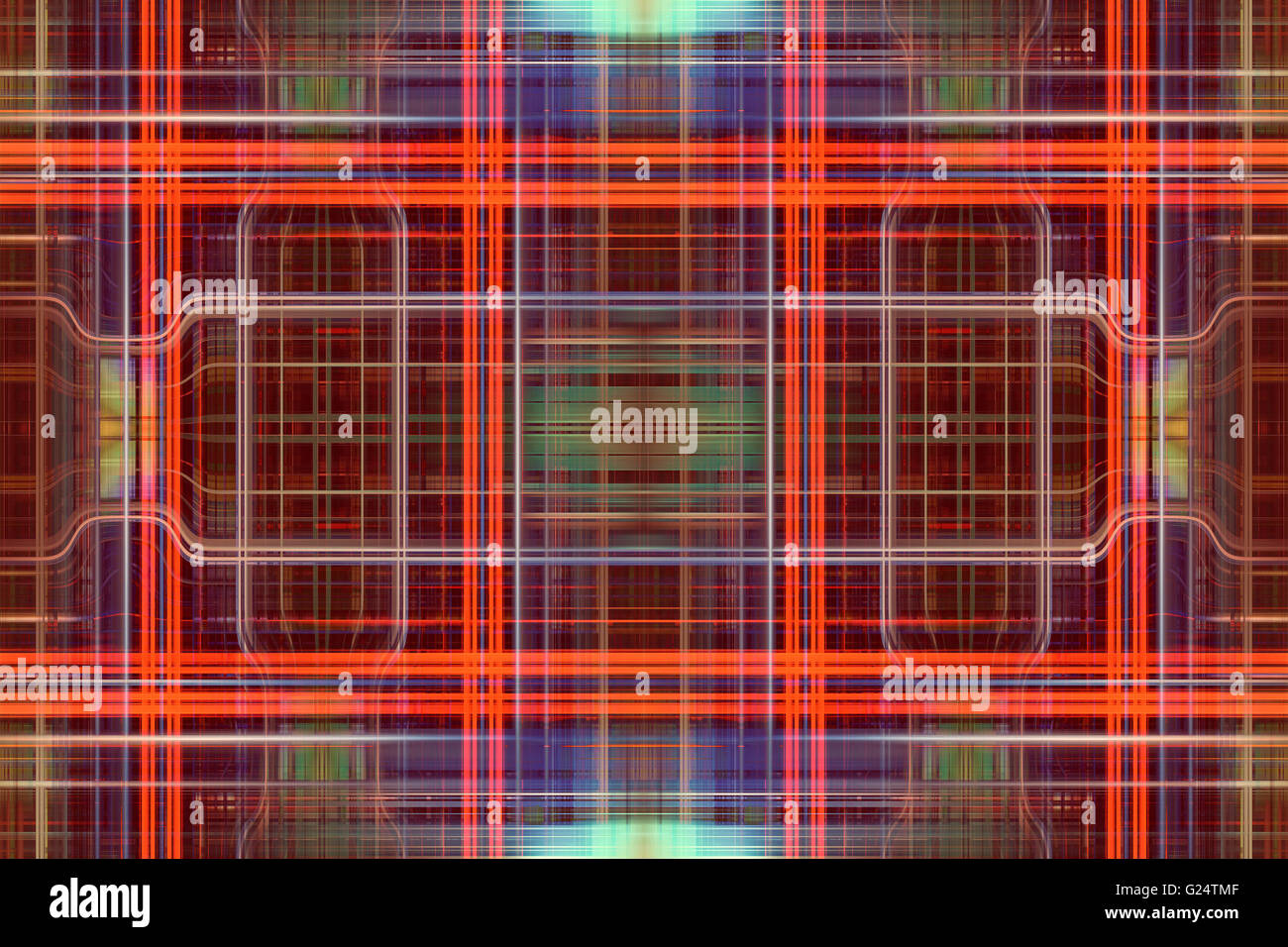 Orange und blau Retro-Rasterhintergrund Stockfoto