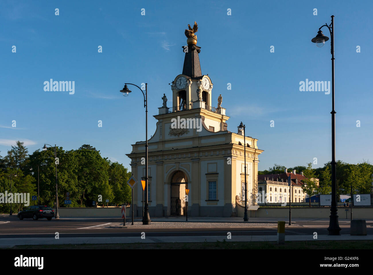 Architektur. Tor der Branicki Palast in Bialystok, Polen. Stockfoto