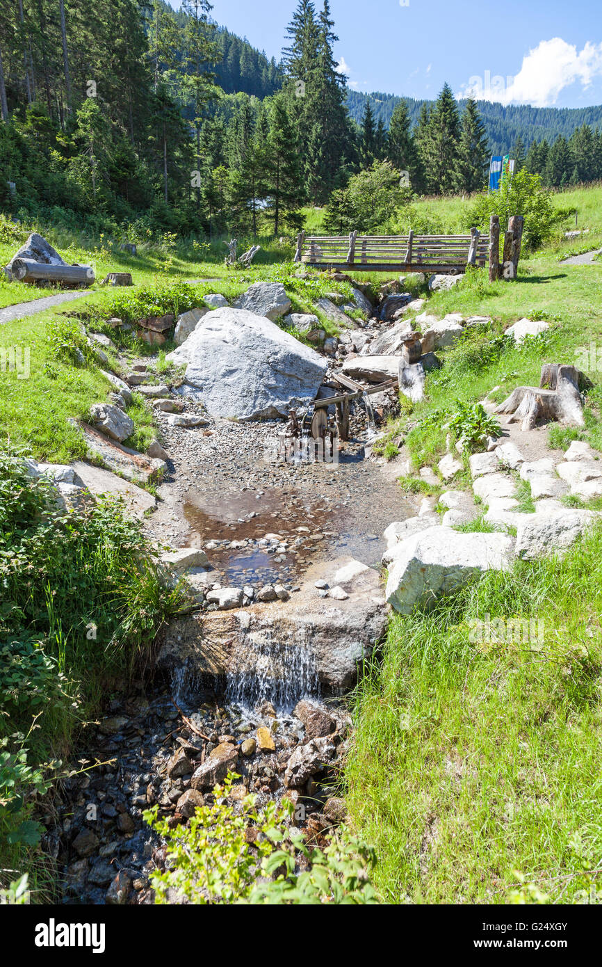 Krimmler Wasserfälle Wasserfall Hohe Tauern Nationalpark Österreich Europa Krimmler Ache Fluss wasserfalle Stockfoto