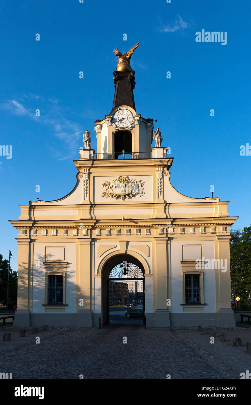 Architektur. Tor der Branicki Palast in Bialystok, Polen. Stockfoto
