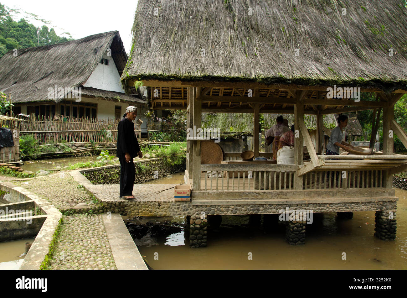 Sundanesische traditionelles Dorf Stockfoto