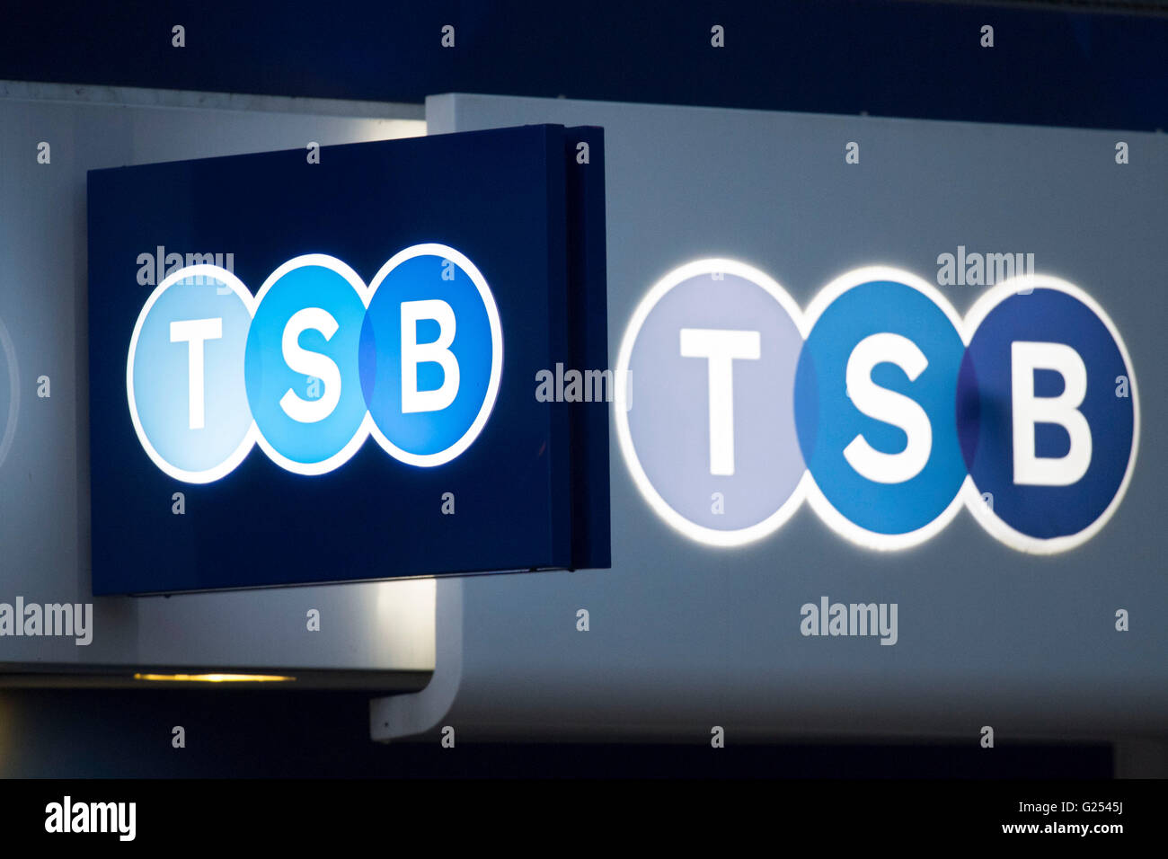TSB Bank Zeichen logo Stockfoto