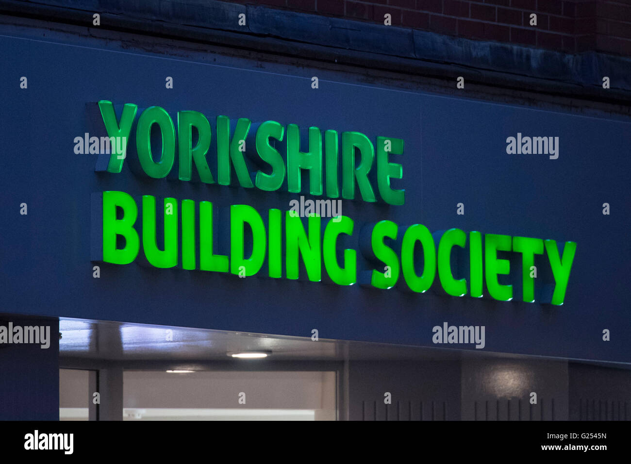 Yorkshire Building Society Banklogo Zeichen Stockfoto