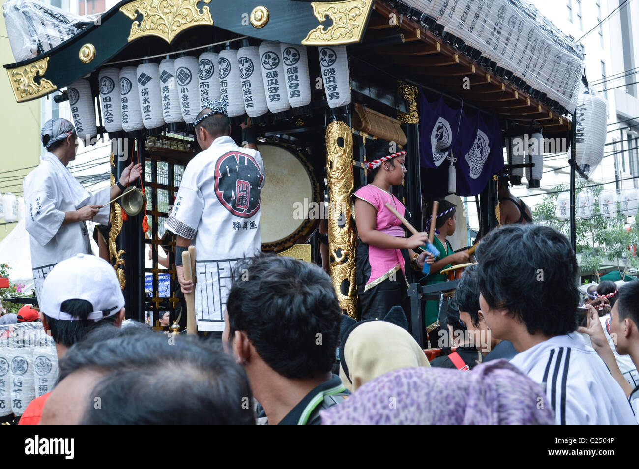 Little Tokyo Ennichisai Japan Festival. Blok M, Jakarta, Indonesien Stockfoto