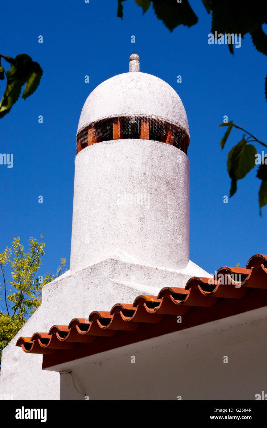 Maurische Schornstein im Alentejo. Portugal Stockfoto