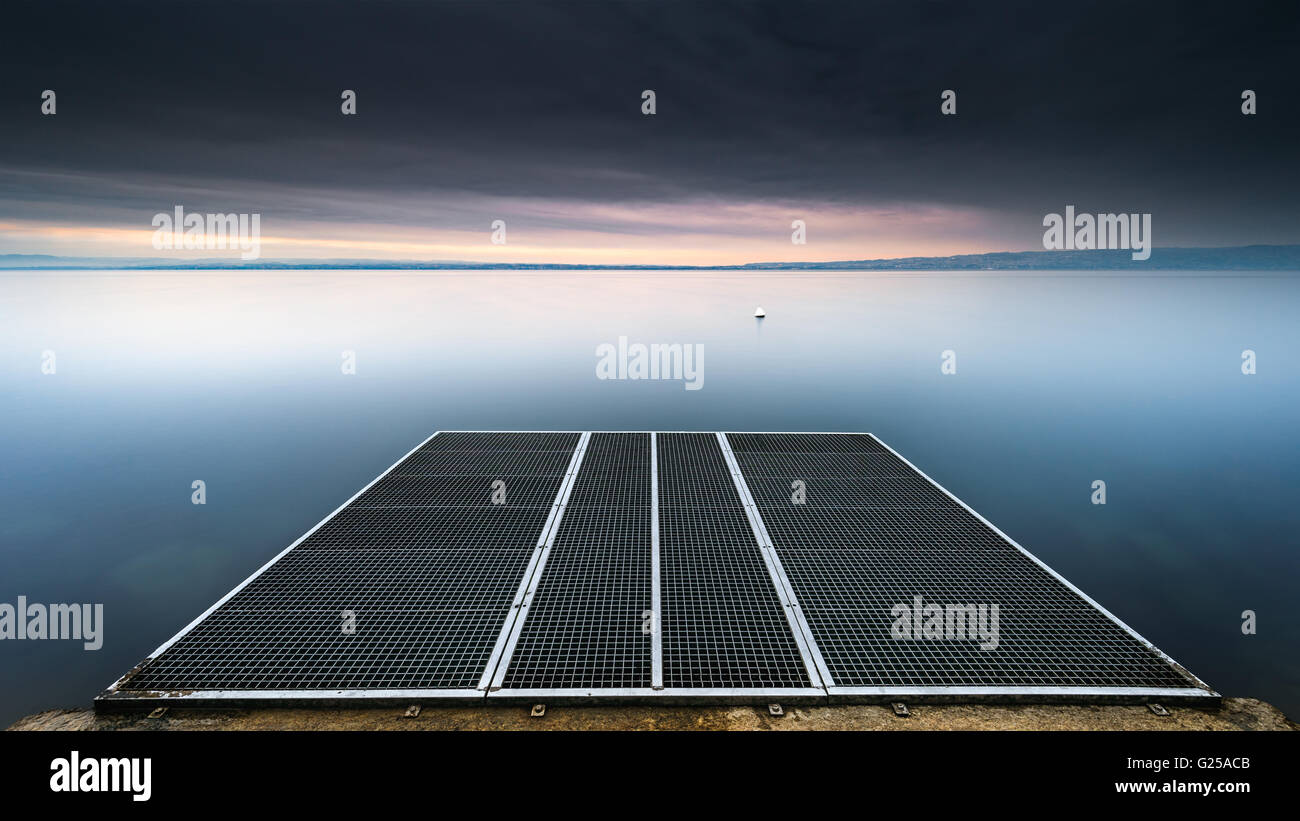 Ponton See, Thonon-Les-Bains, Frankreich Stockfoto