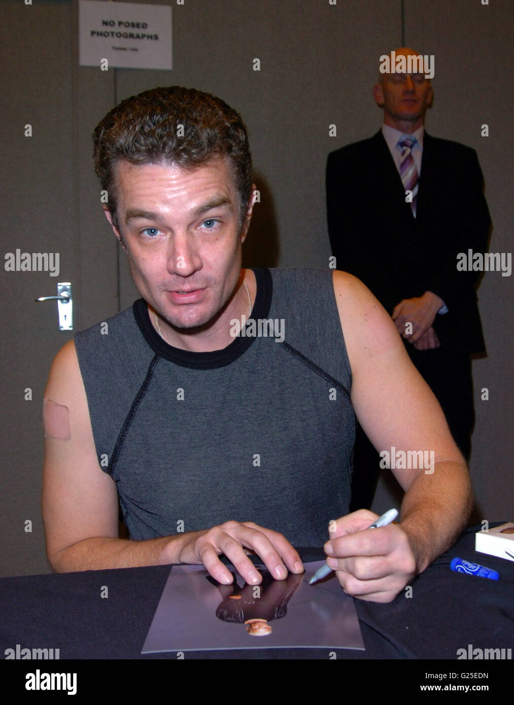 James Meister beim London Film and comic Con in Earls Court London - * Welt * Rechte Stockfoto