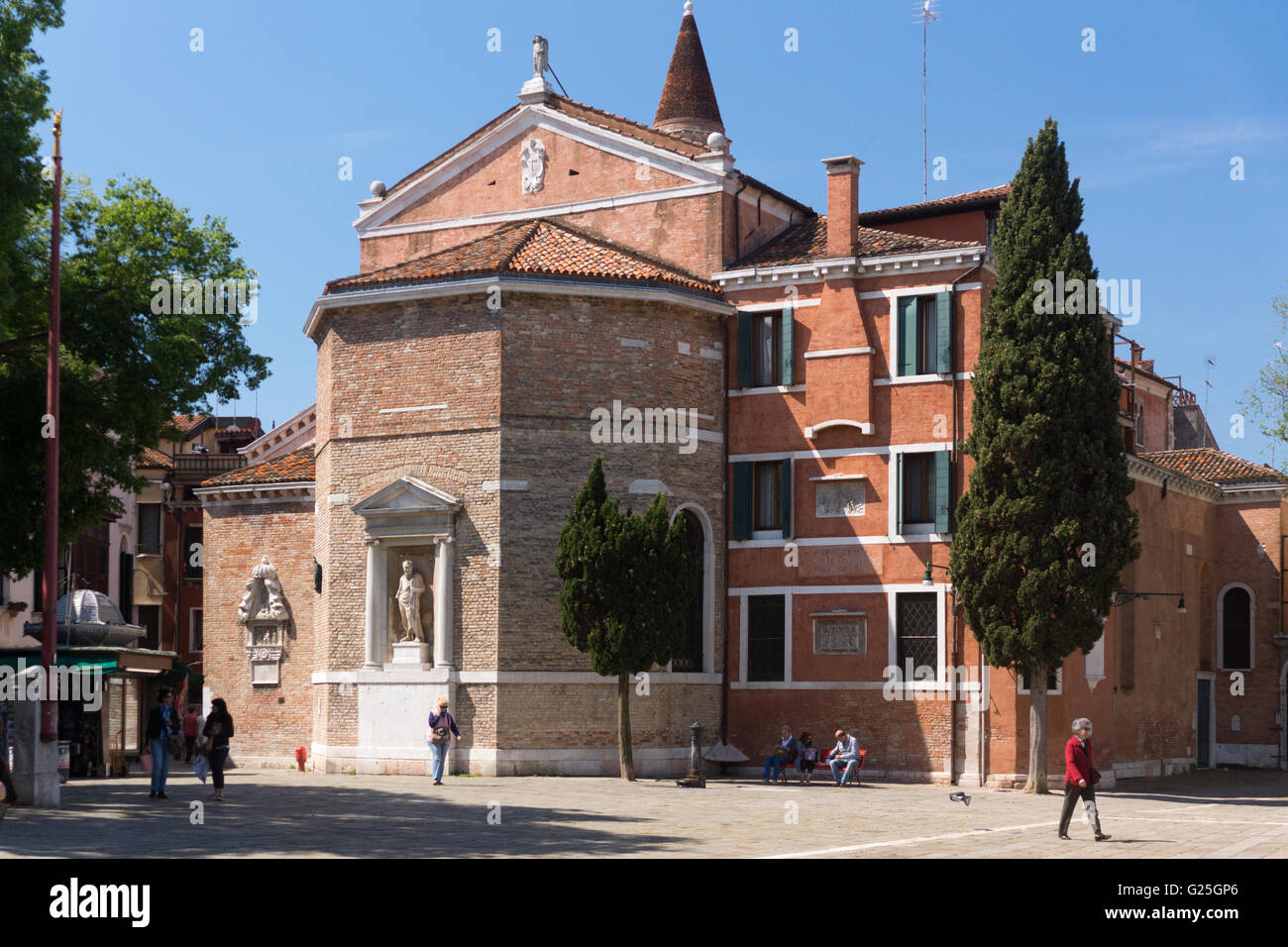 Die Apsis des gotischen Chiesa di San Polo, Venedig Stockfotografie - Alamy
