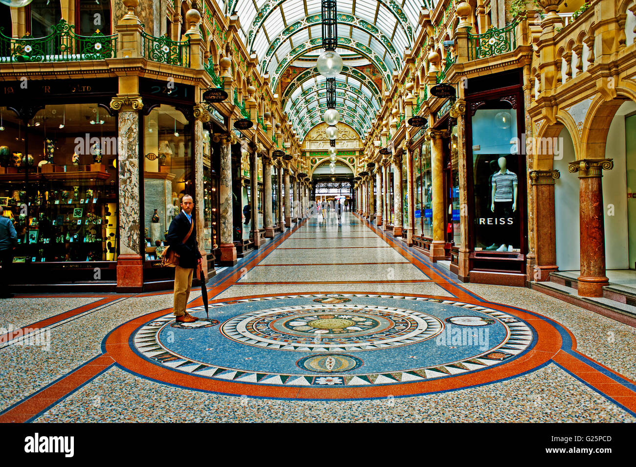 Grafschaft Arcade, Leeds Stockfoto