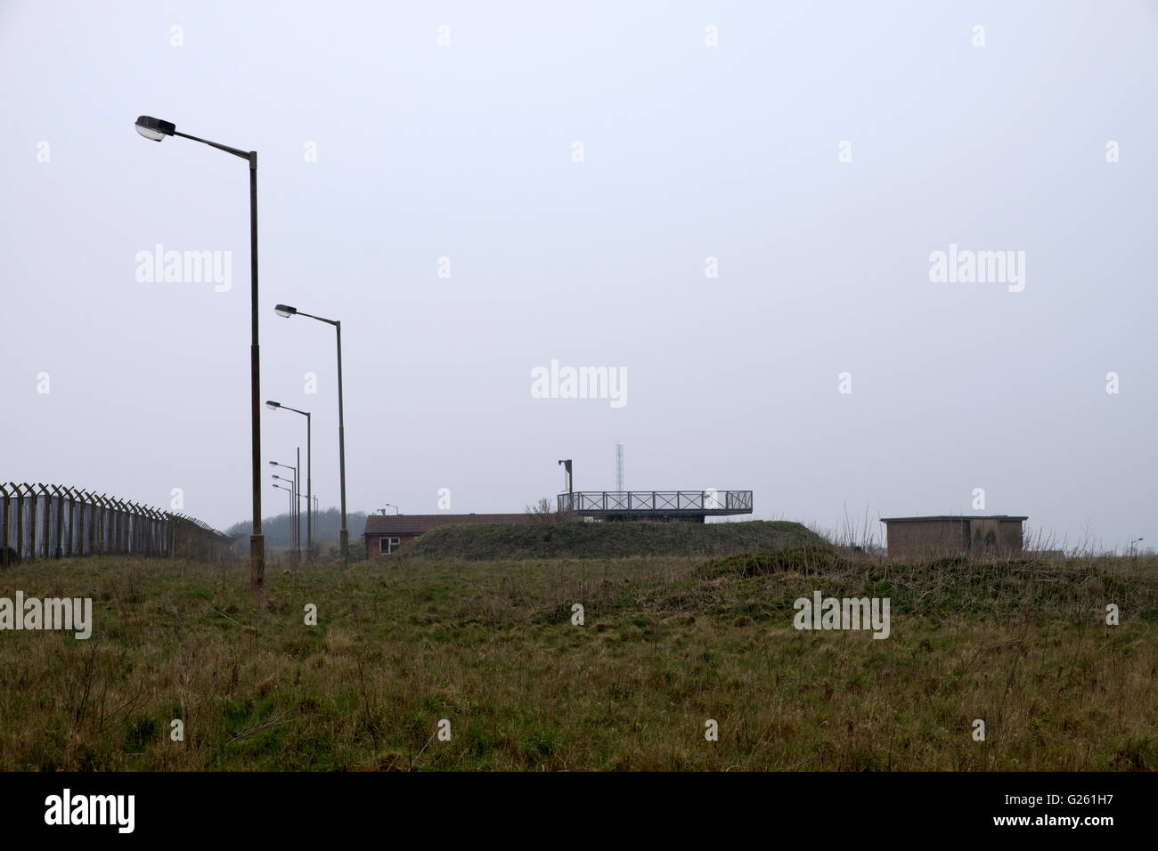 Ehemaligen RAF Radarstation, Bawdsey Fähre, Suffolk, UK. Stockfoto