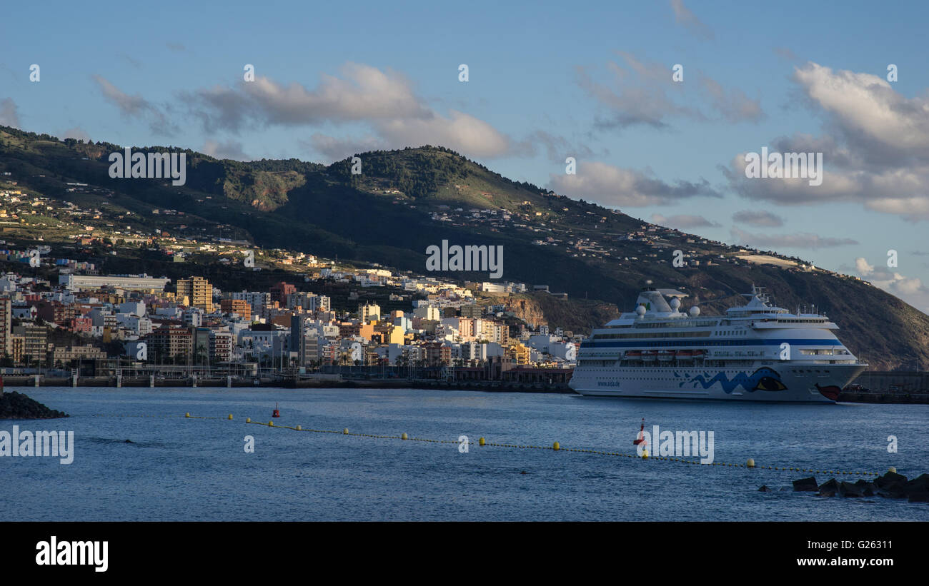 Aida im Hafen von Santa Cruz Stockfoto