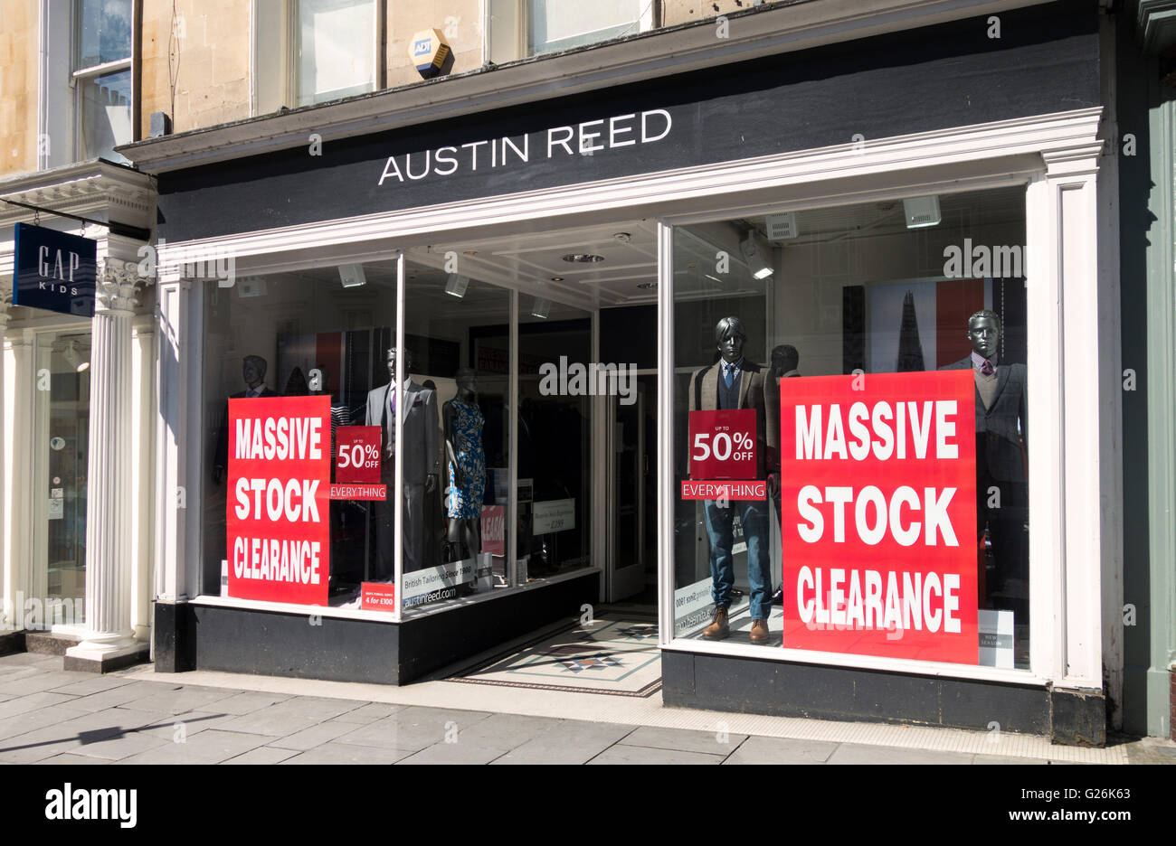 Austin Reed Store, Bath, England Stockfoto
