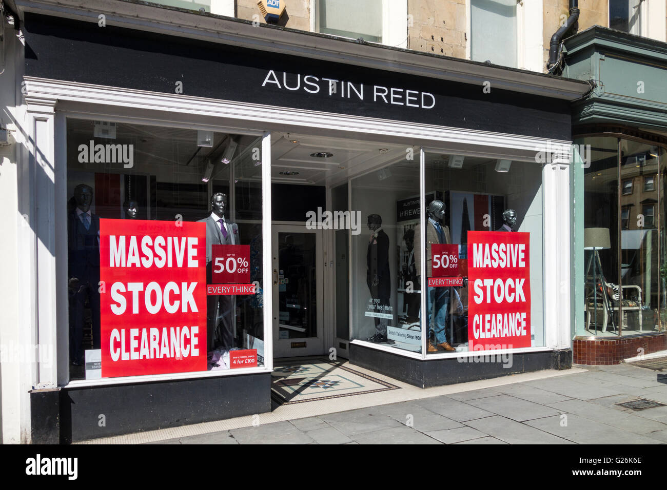Austin Reed Store, Bath, England Stockfoto