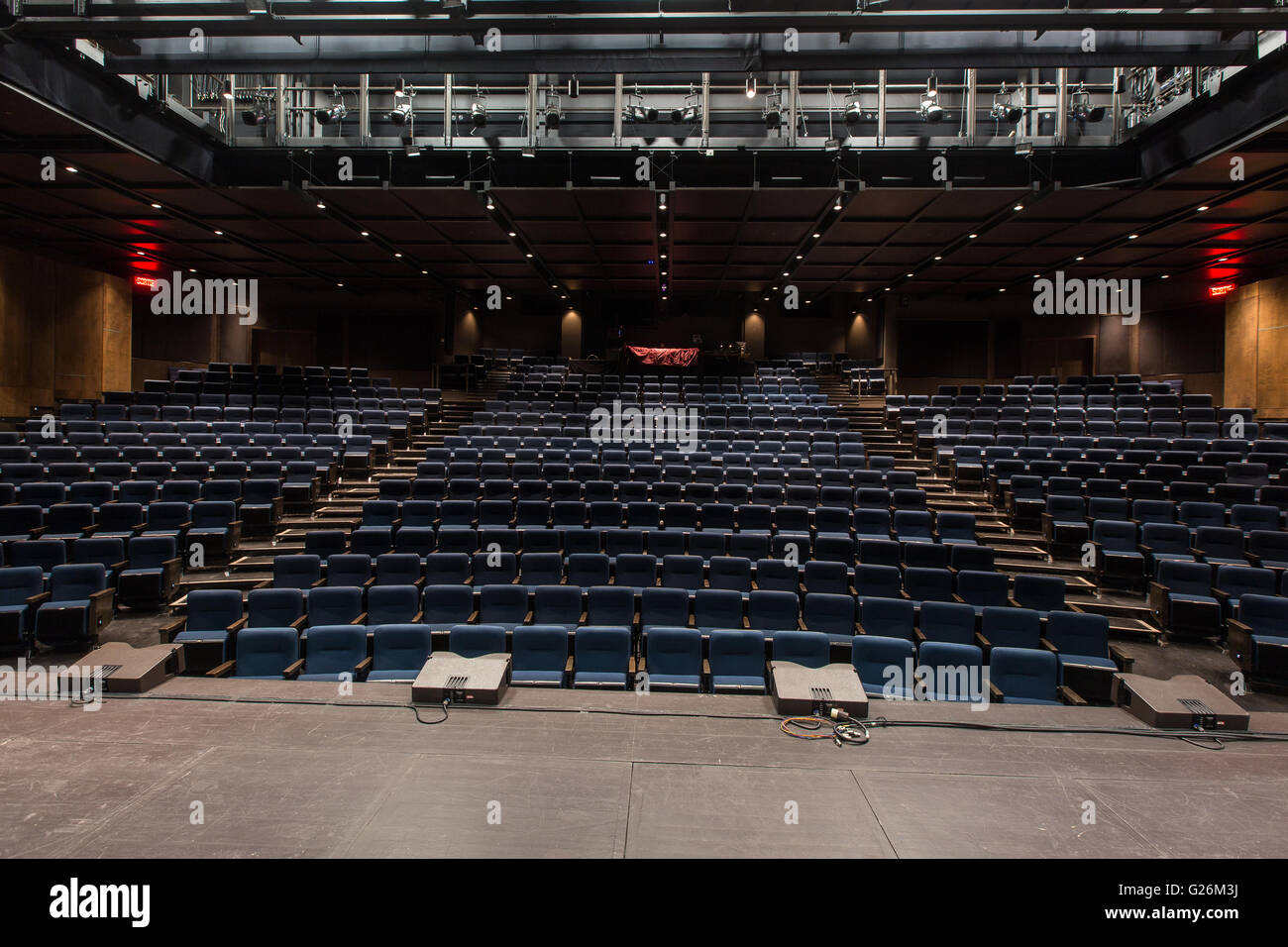 Salle Oktave Cremazie Hall ist in der Grand Theatre de Quebec Kunstkomplex in Québec (Stadt), 6. April 2016 abgebildet. Grand Theatre Stockfoto