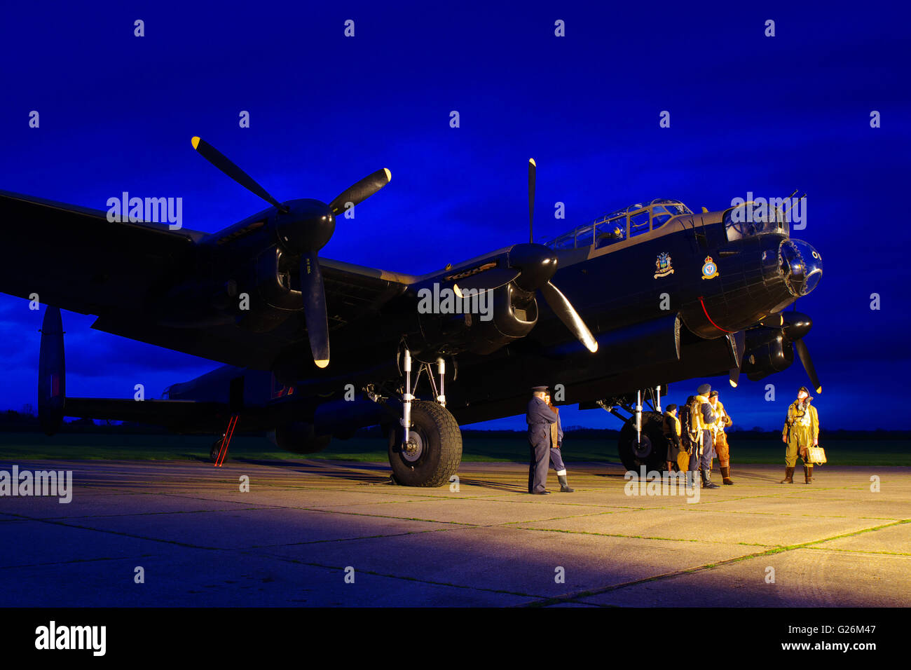 Avro Lancaster VII NX611, Just Jane in East Kirkby Stockfoto