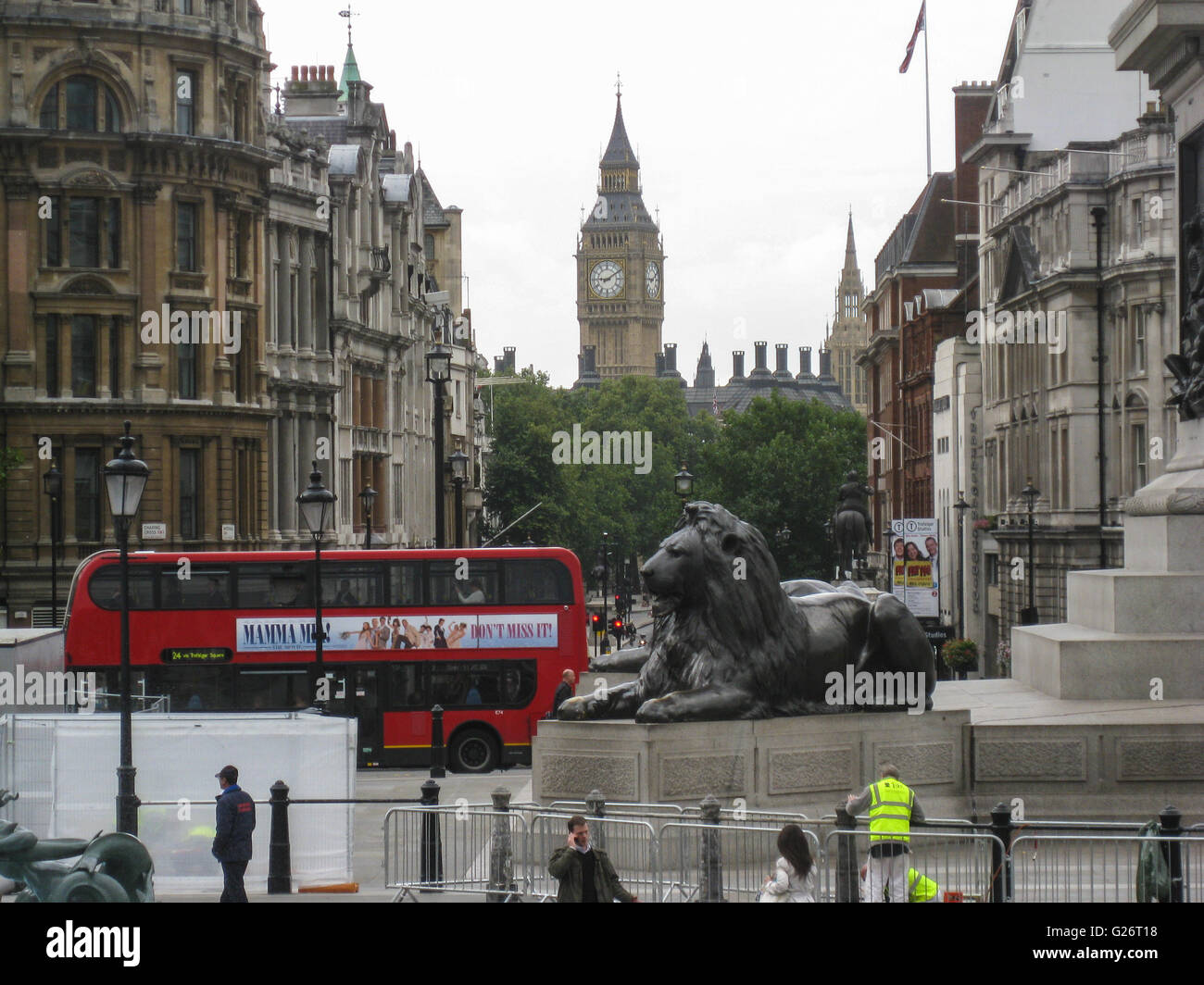 Trafalgar Square, Innenstadt von London, England Stockfoto