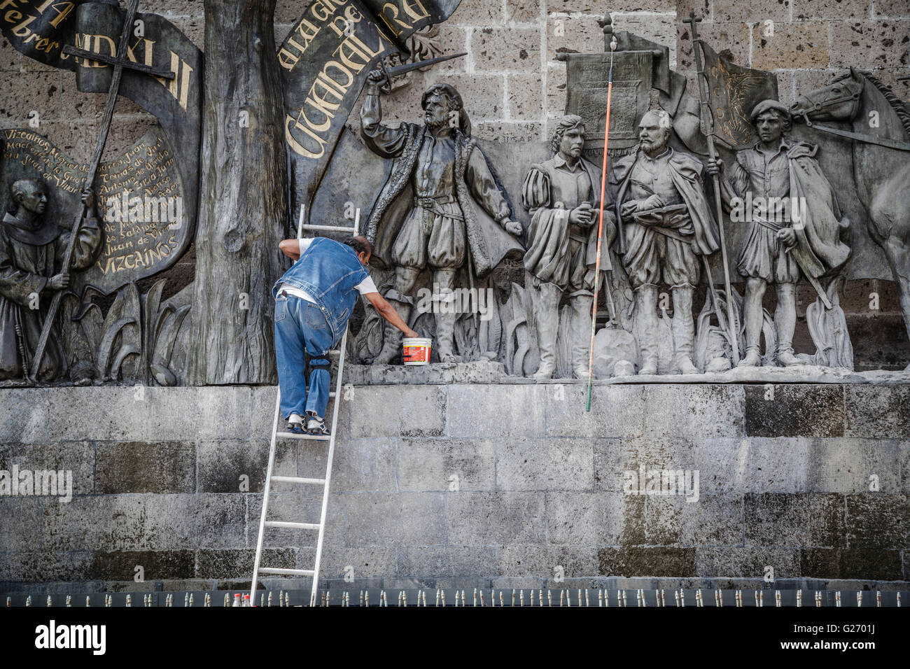 Denkmäler von Guadalajara, Jalisco, Mexiko Stockfoto