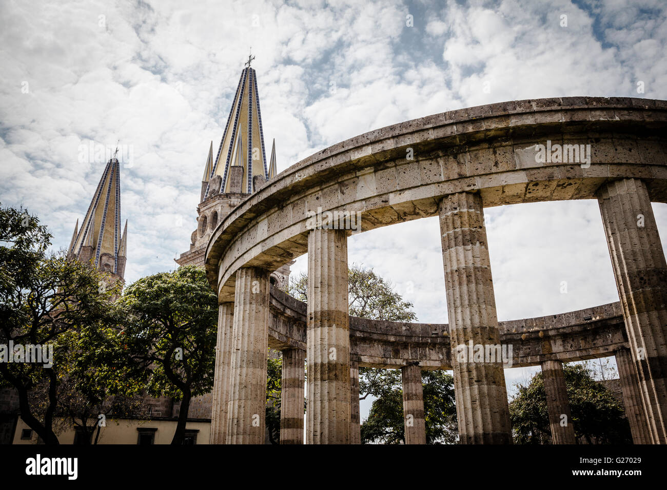 Denkmäler von Guadalajara, Jalisco, Mexiko Stockfoto