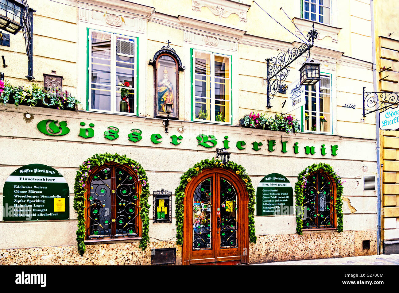Wien, Goesser Bierklinik, ein altes Restaurant; Stockfoto Wien, Goesser Bierklinik, ein altes Restaurant; Stockfoto