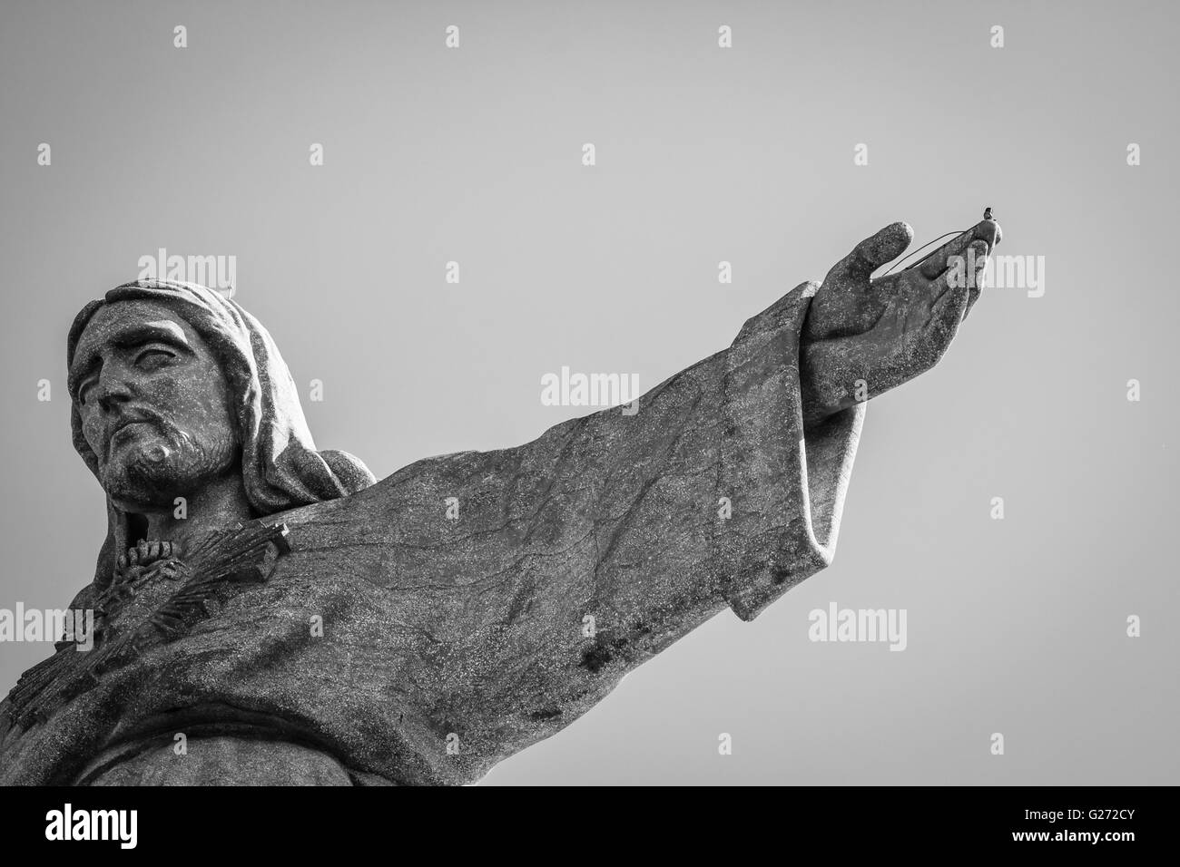Statue gesicht jesus christus Schwarzweiß-Stockfotos und -bilder - Alamy