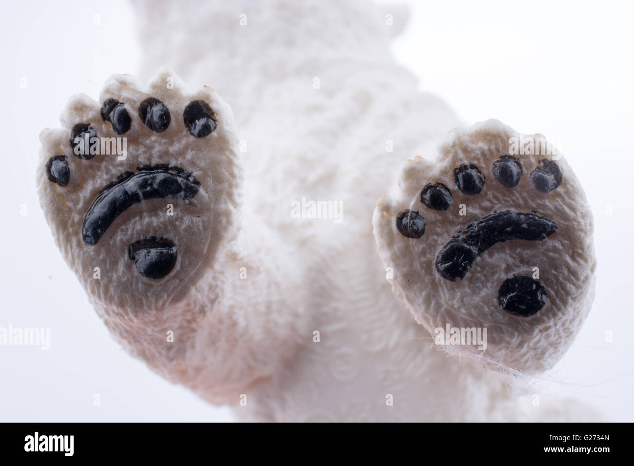 Polar White Bear Modell Stockfoto