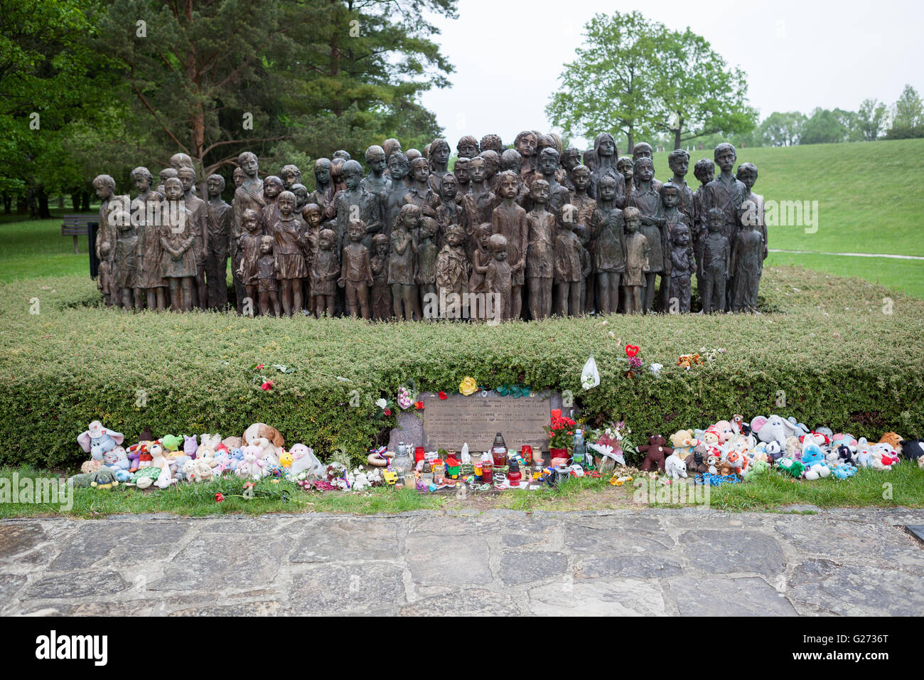Denkmal für die Kinder von Lidice, Tschechische Republik Stockfoto